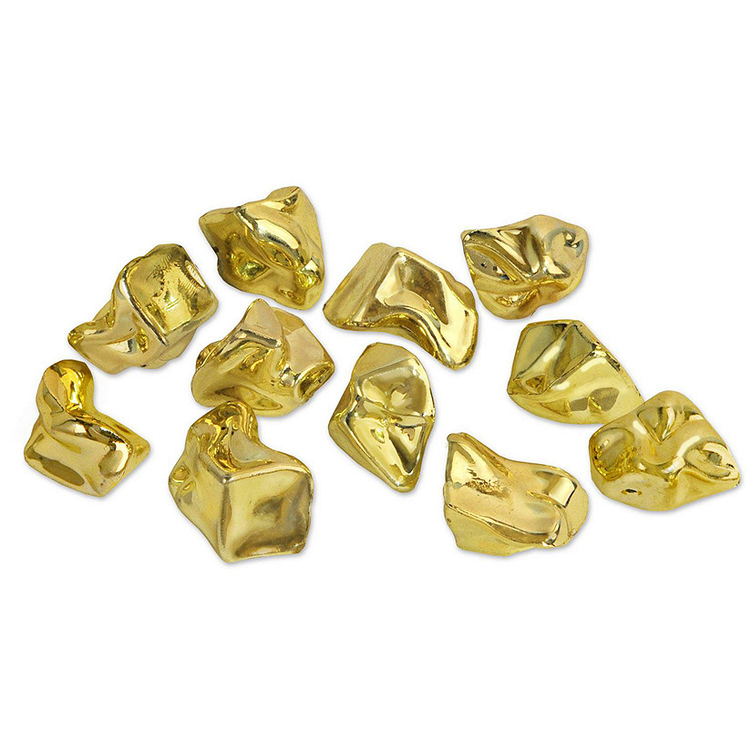 Beistle - Plastic Gold Nuggets - 24 Pack 1.06 oz each Image