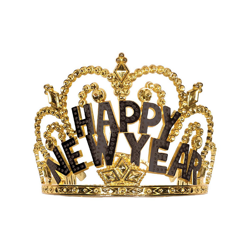 Beistle - Plastic Happy New Year Tiara - 12 Pack Image