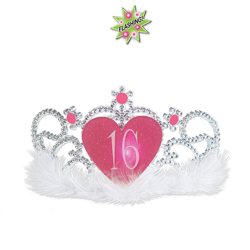 Beistle - Plastic Light-Up 16 Tiara - 6 Pack Image