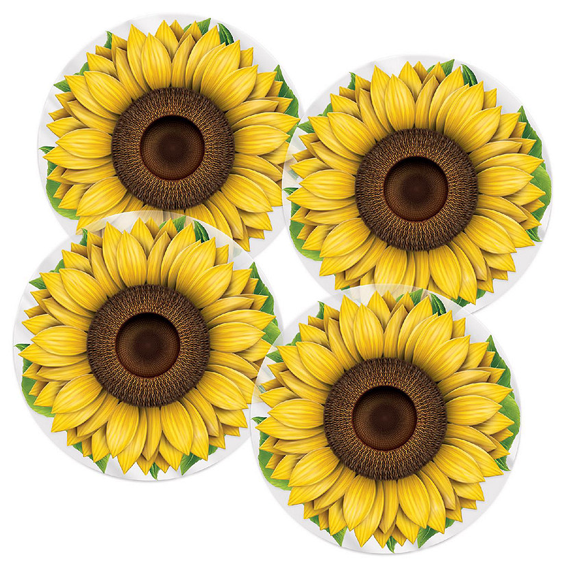 Beistle - Plastic Sunflower Placemats - 12 Pack Image