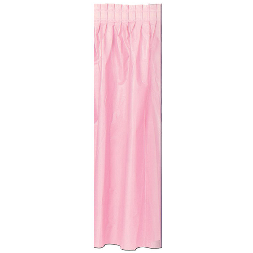 Beistle - Plastic Table Skirting - Light Pink - 6 Pack Image