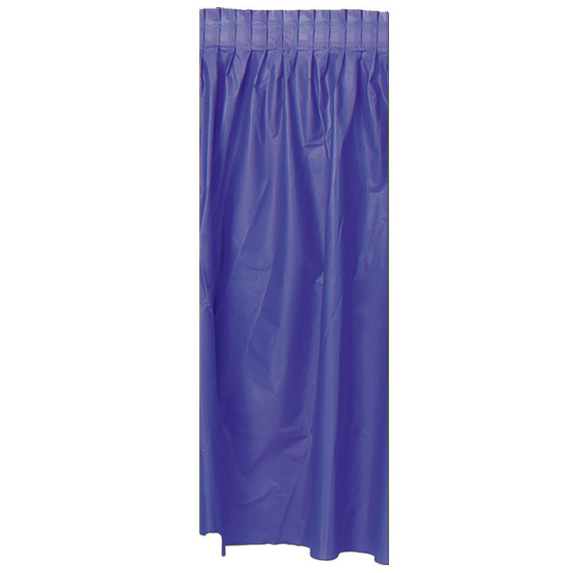 Beistle - Plastic Table Skirting - Purple - 6 Pack Image