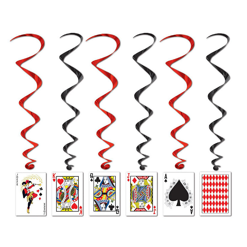 Beistle - Playing Card Whirls - 6 Pack Image
