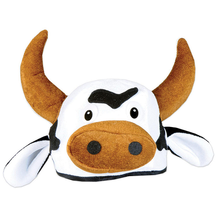 Beistle Plush Cow Head Hat 12 Pack Oriental Trading