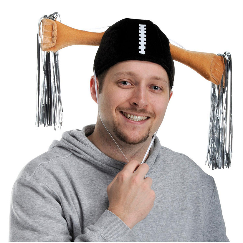 Beistle - Plush Football Shaker Cap - 6 Pack Image
