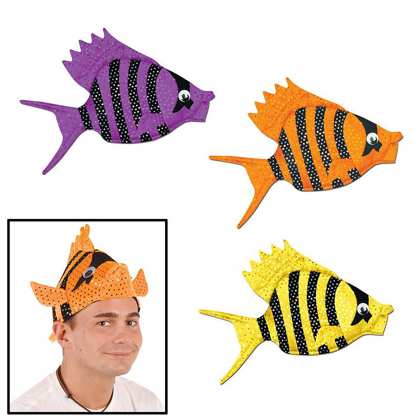Beistle - Plush Luau Fish Hats - 6 Pack Image