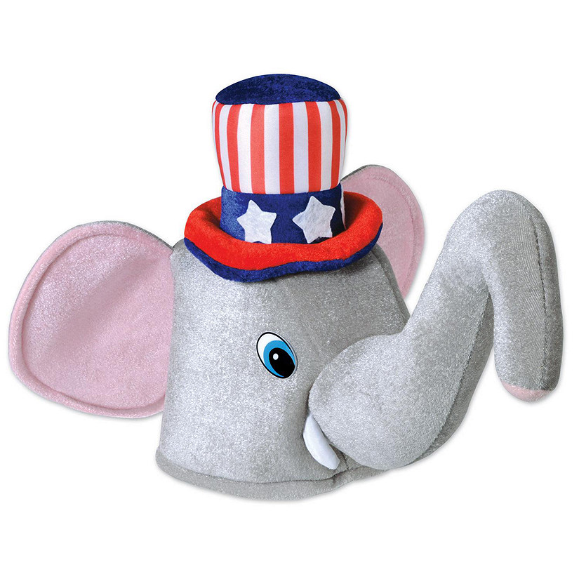 Beistle - Plush Patriotic Elephant Hat - 6 Pack Image