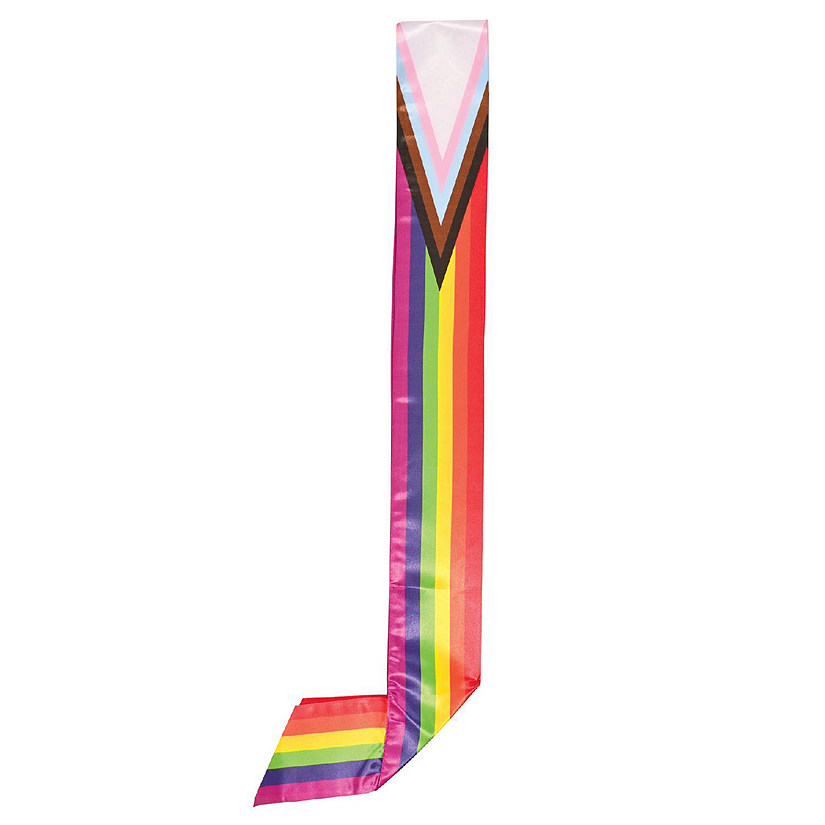 Beistle - Pride Flag Satin Sash - 6 Pack Image