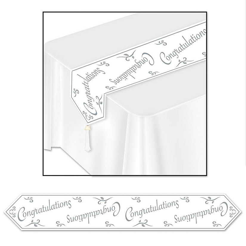 Beistle - Printed Congratulations Table Runner - 12 Pack Image