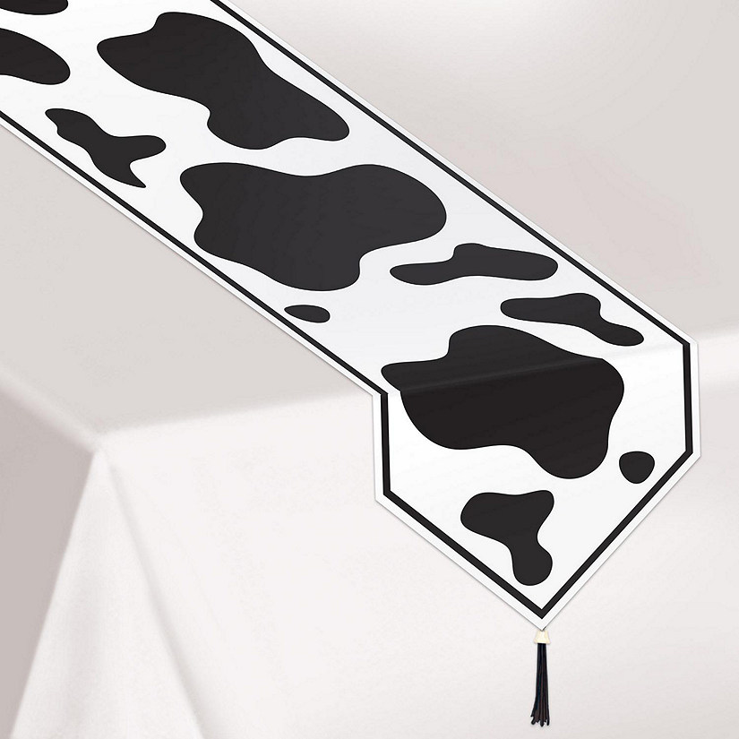 Beistle - Printed Cow Print Table Runner - 12 Pack Image