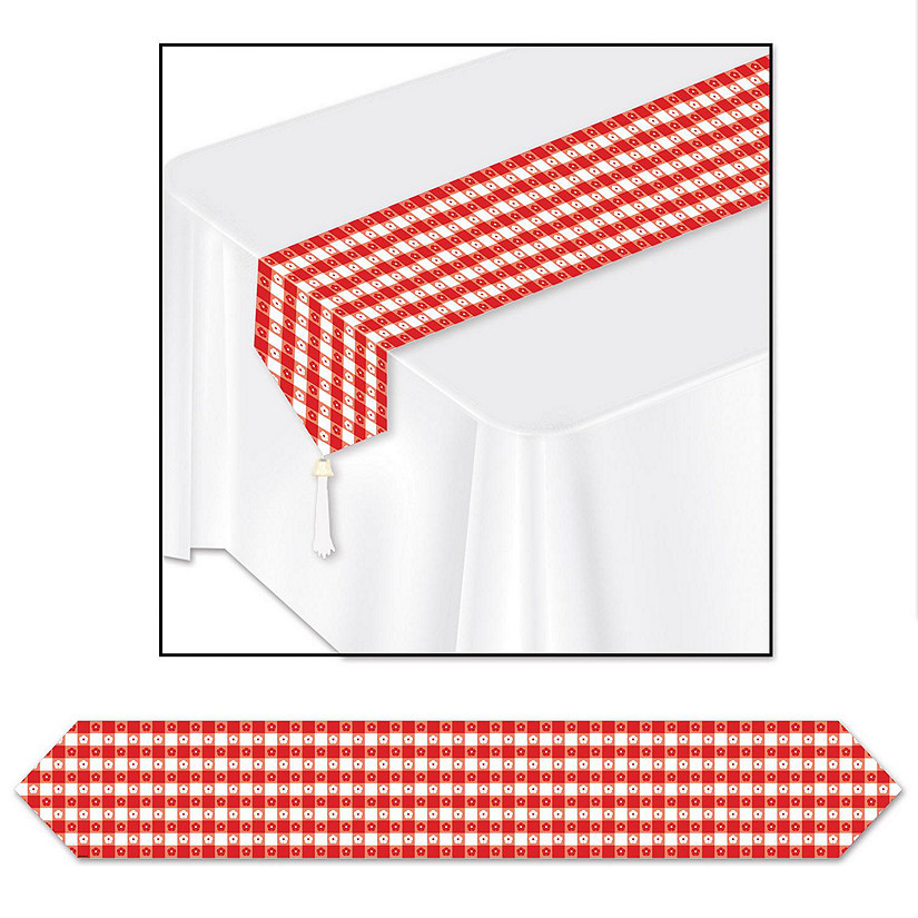 Beistle - Printed Gingham Table Runner - 12 Pack Image