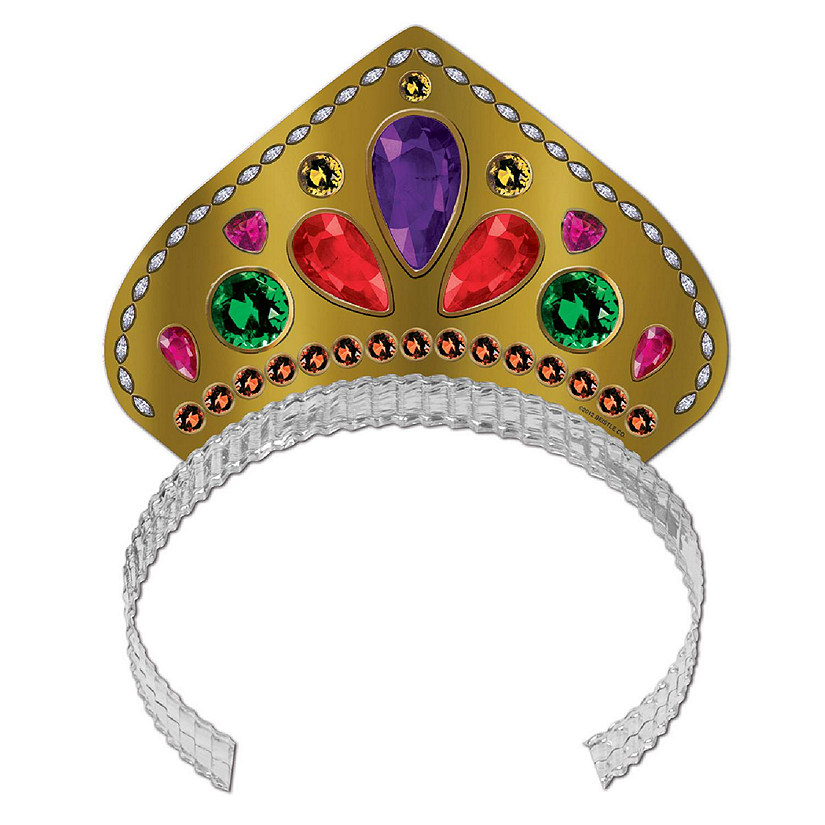 Beistle - Printed Jeweled Tiara - 72 Pack Image