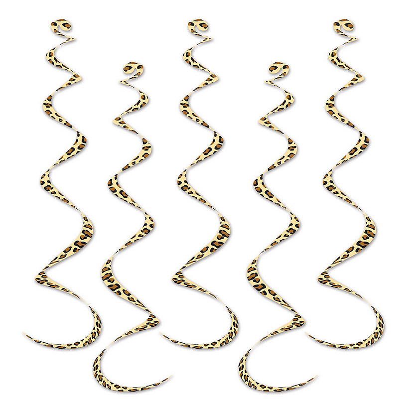 Beistle - Printed Leopard Print Whirls - 6 Pack Image