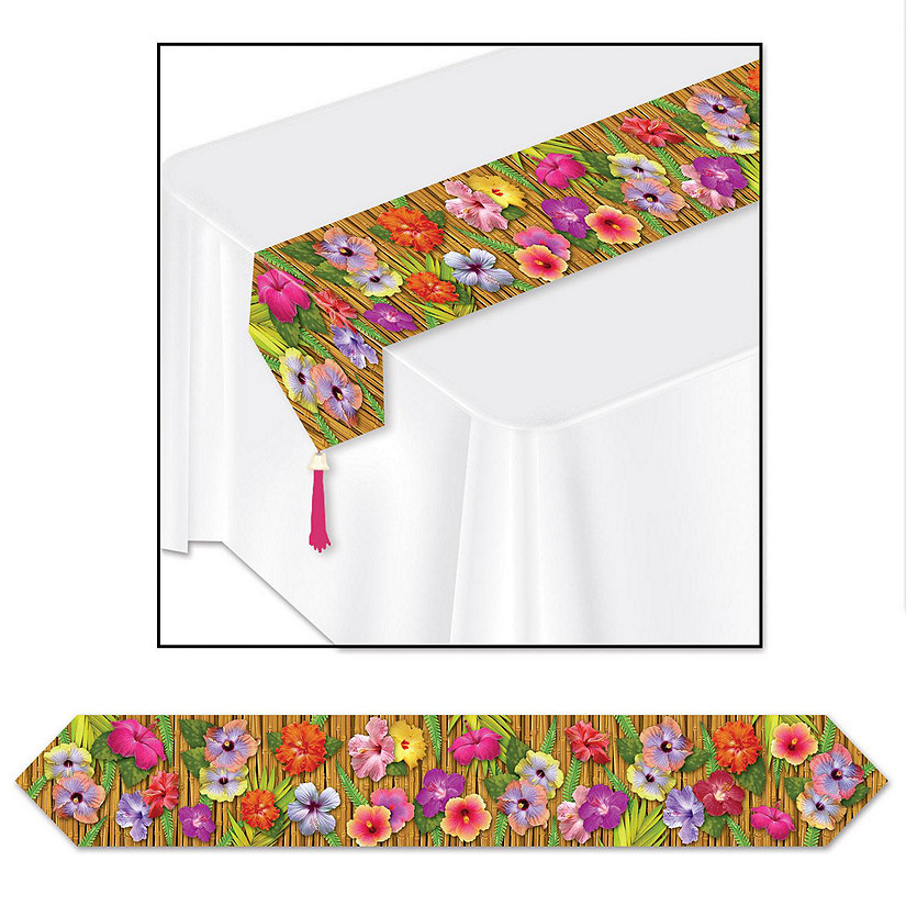 Beistle - Printed Luau Table Runner - 12 Pack Image