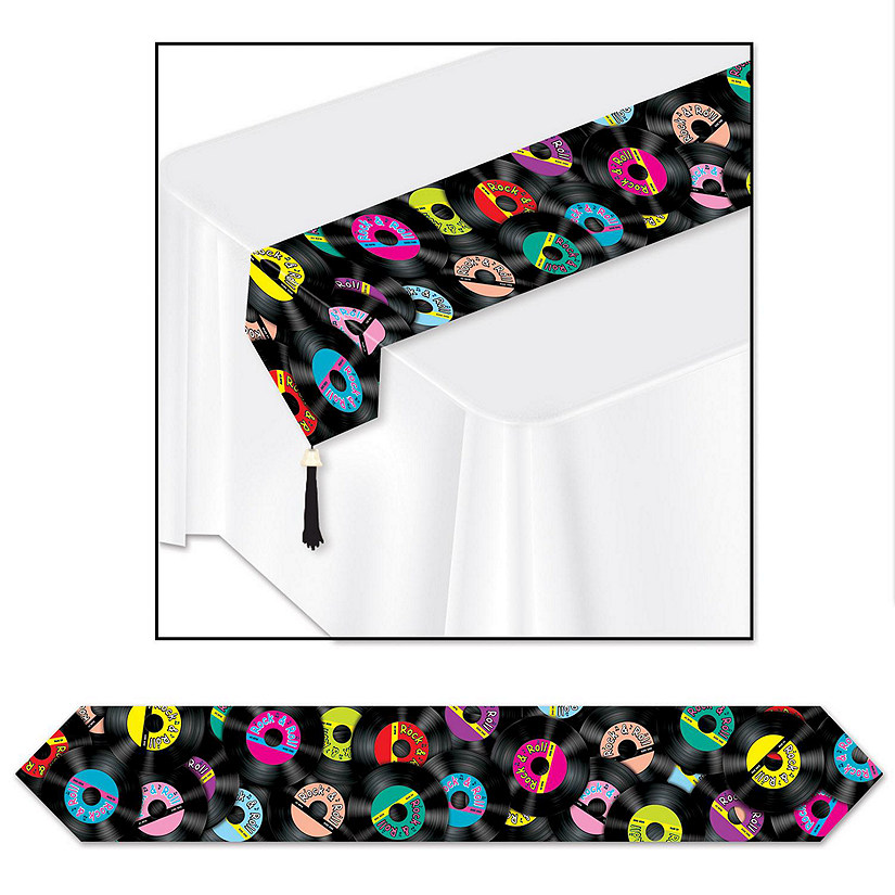 Beistle - Printed Rock &amp; Roll Table Runner - 12 Pack Image