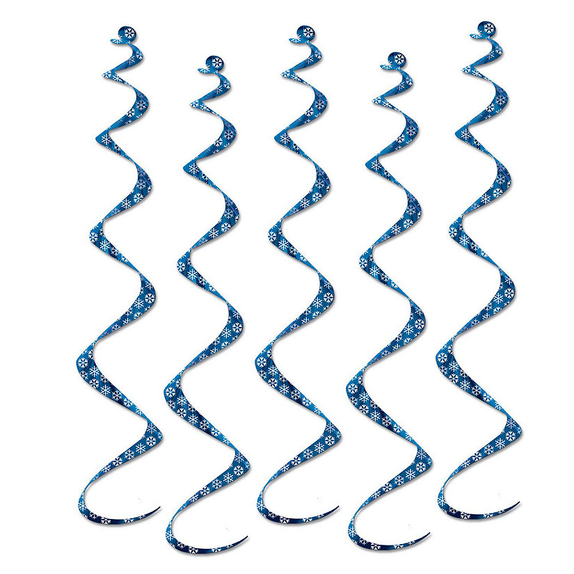Beistle - Printed Snowflake Twirly Whirlys - 6 Pack Image