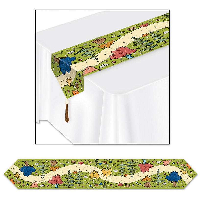 Beistle - Printed Woodland Friends Table Runner - 12 Pack Image