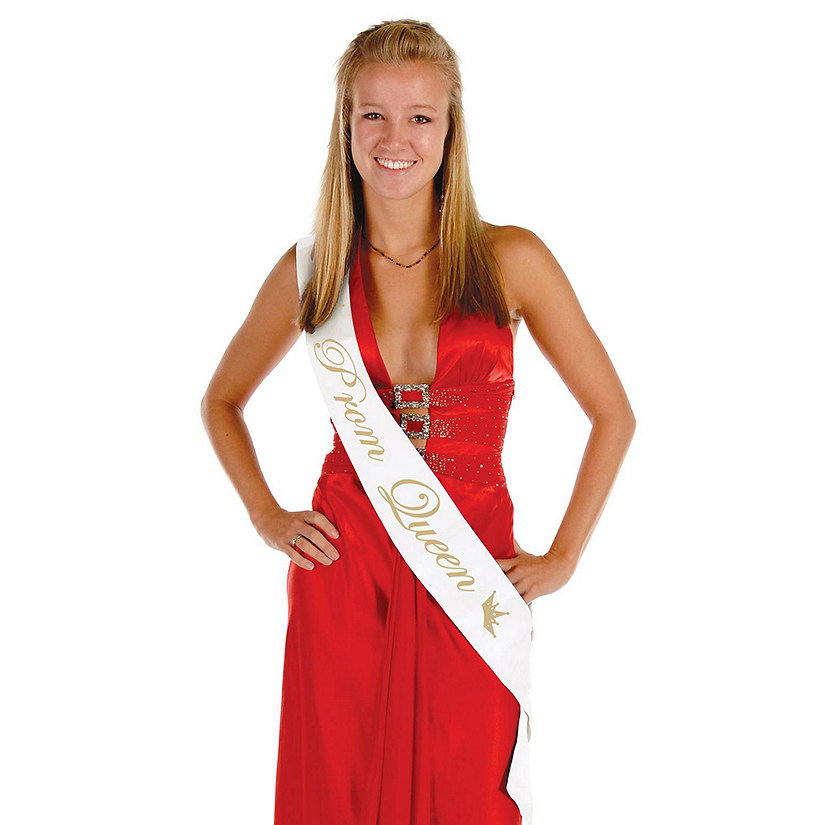 Beistle - Prom Queen Satin Sash - 6 Pack Image
