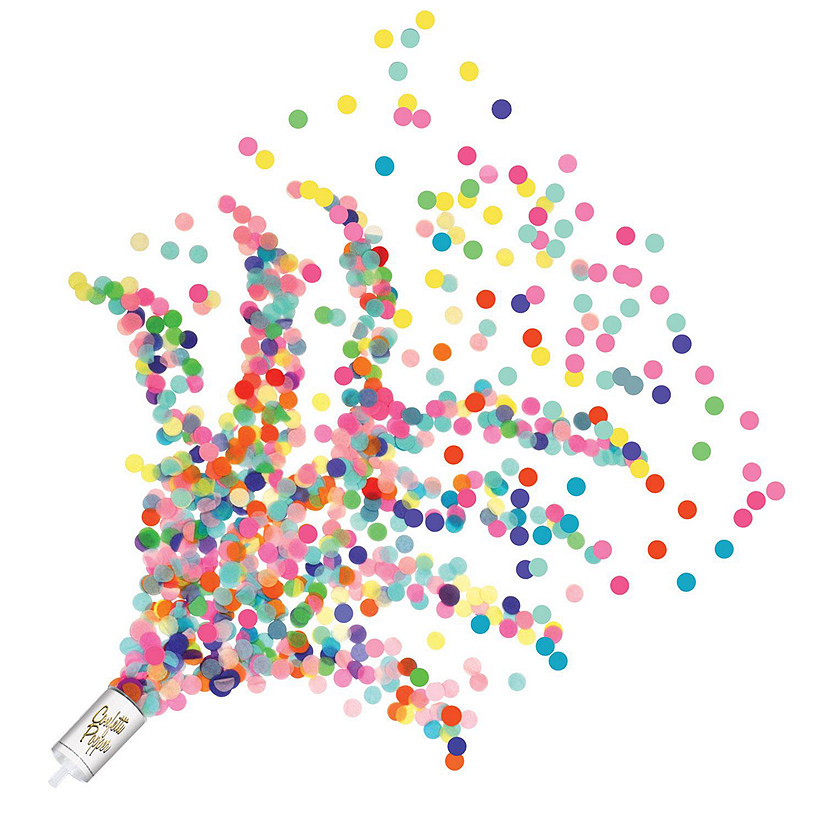 Beistle - Push Up Confetti Poppers - Multicolor - 12 Pack Image