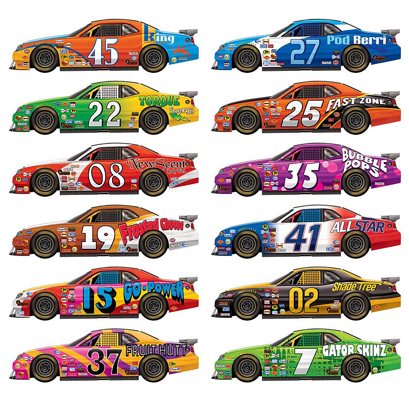 Beistle - Race Car Props - 12 Pack Image
