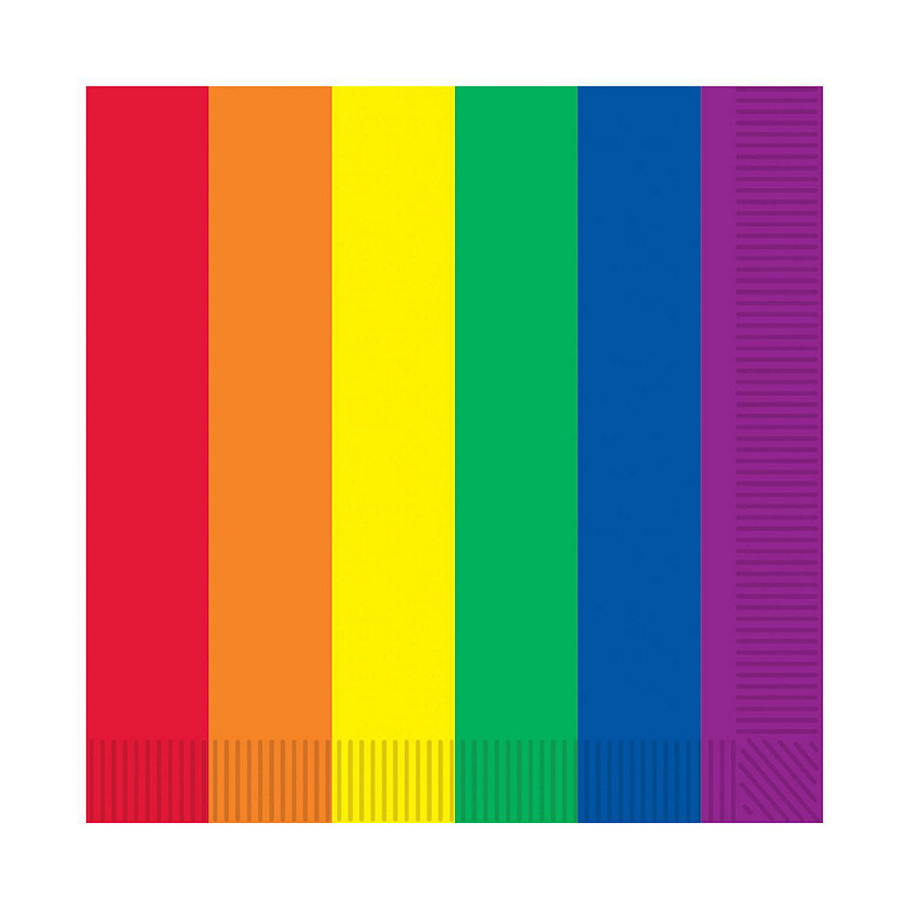 Beistle - Rainbow Beverage Napkins - 12 Pack Image