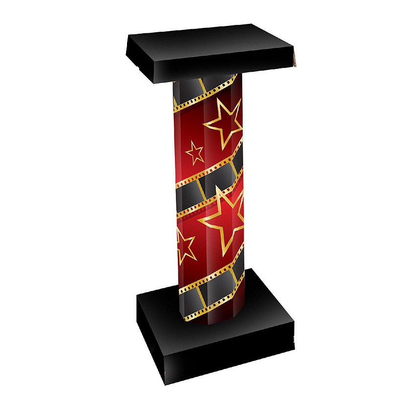 Beistle - Red Carpet 3-D Short Column Props - 1 Pack Image