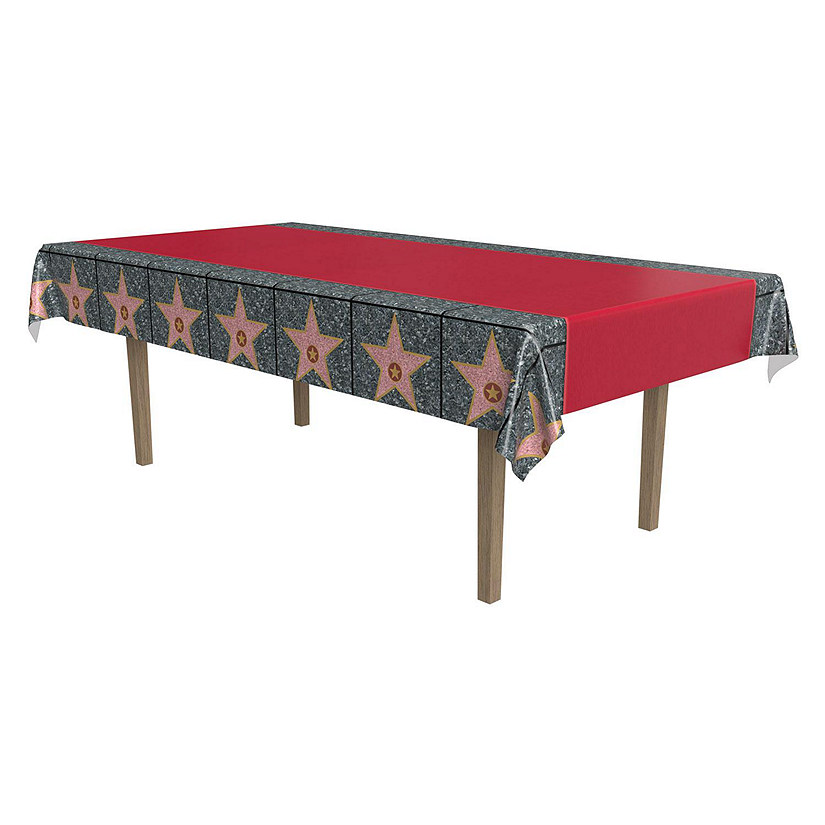 Beistle - Red Carpet "Star" Tablecover - 12 Pack Image