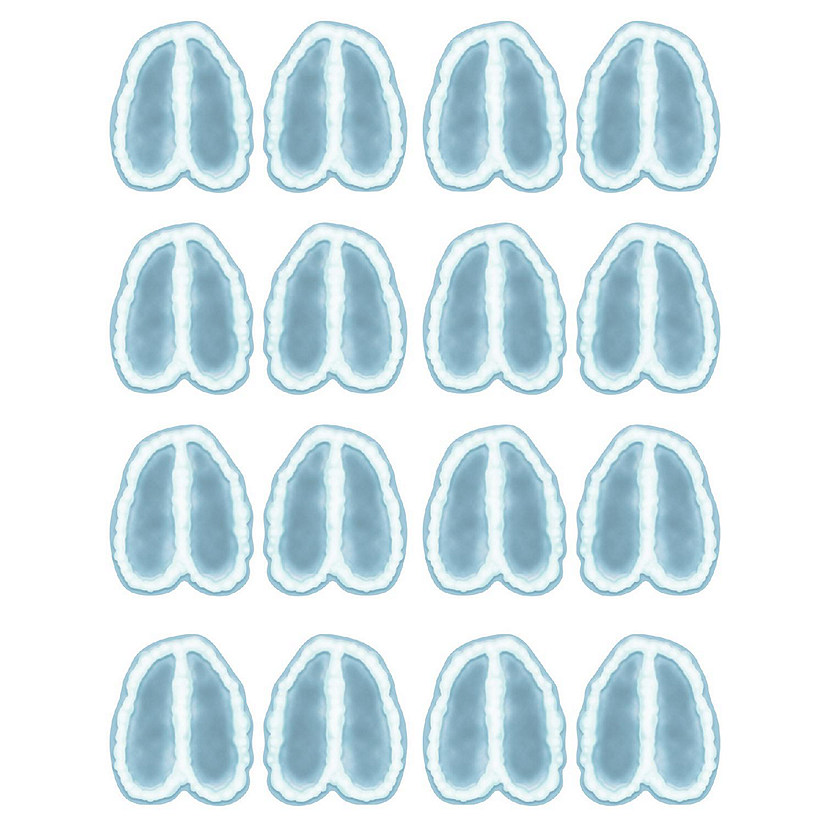Beistle - Reindeer Footprints Peel 'N Place - 12 Pack Image