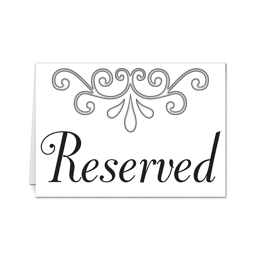 Beistle - Reserved Table Cards - 12 Pack Image