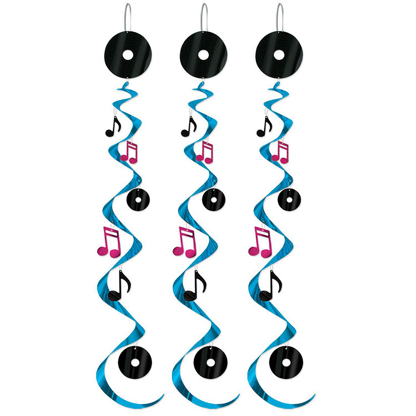 Beistle - Rock &amp; Roll Whirls - 6 Pack Image