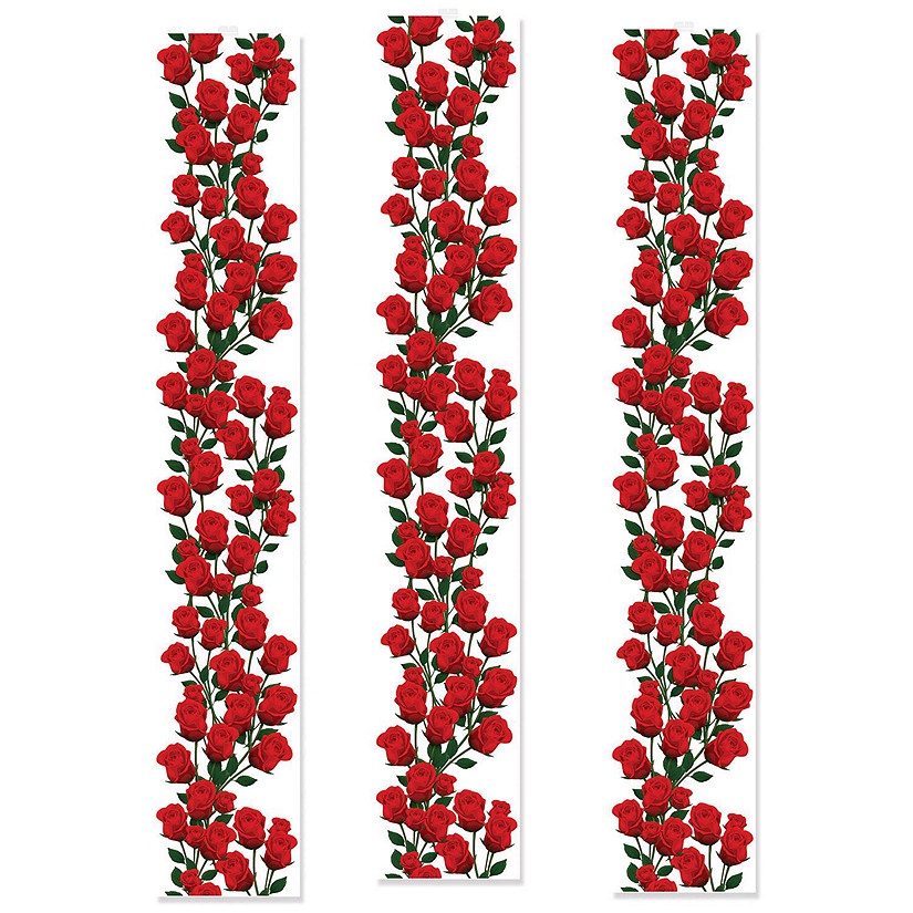 Beistle - Roses Party Panels - 12 Pack Image