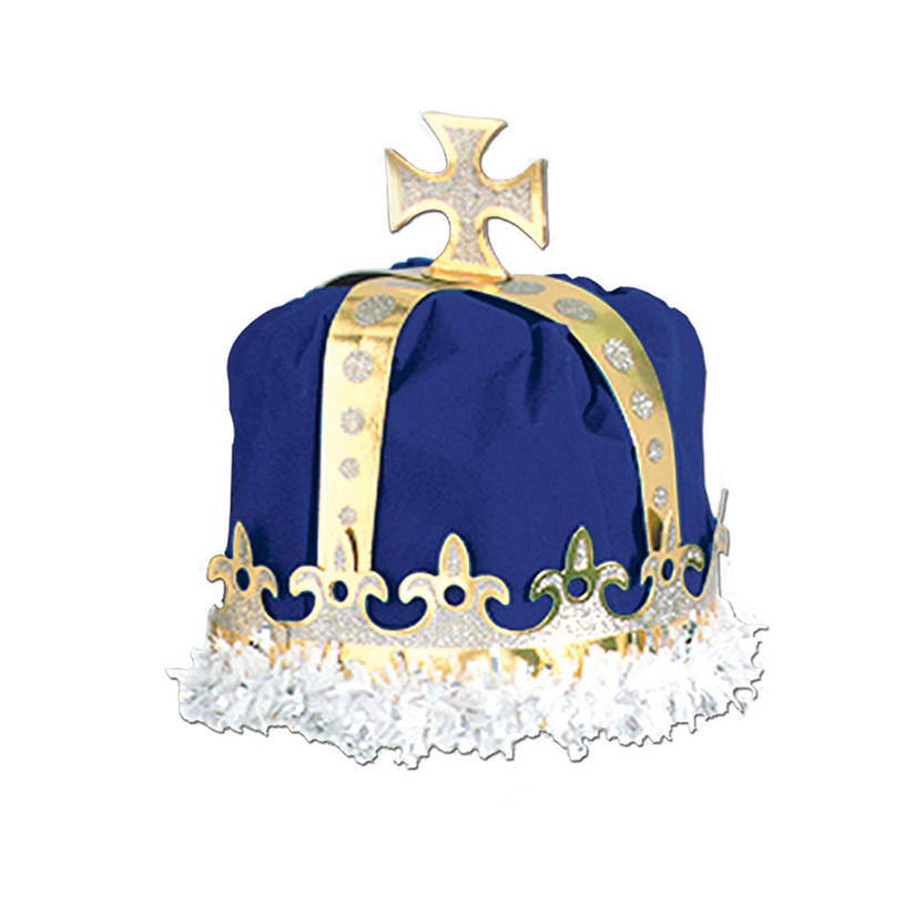 Beistle - Royal King's Crown - Blue - 12 Pack Image