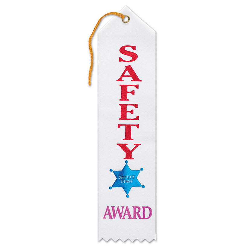 Beistle - Safety Award Ribbon - 6 Pack Image