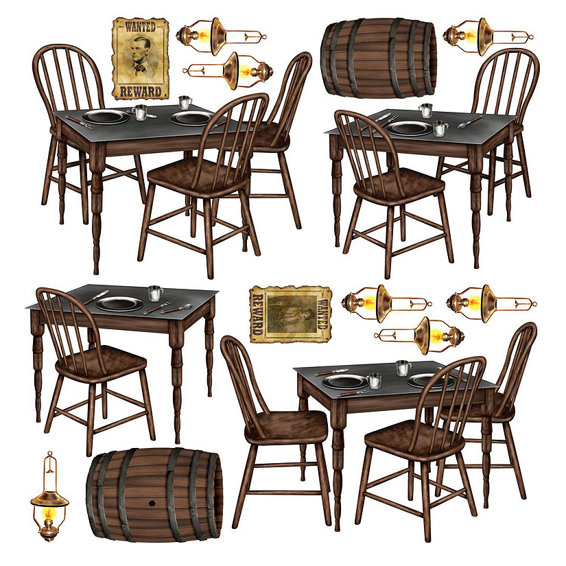 Beistle - Saloon Table Props - 12 Pack Image