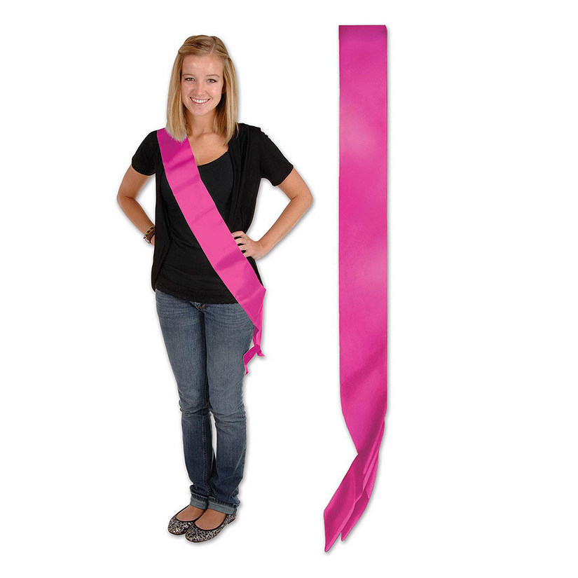 Beistle - Satin Sash - Purple - 6 Pack Image
