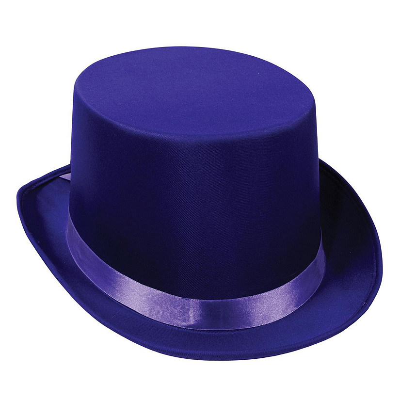 Beistle - Satin Sleek Top Hat - Purple - 6 Pack Image