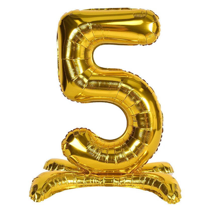 Beistle - Self-Standing Balloon Number "5" - 6 Pack Image