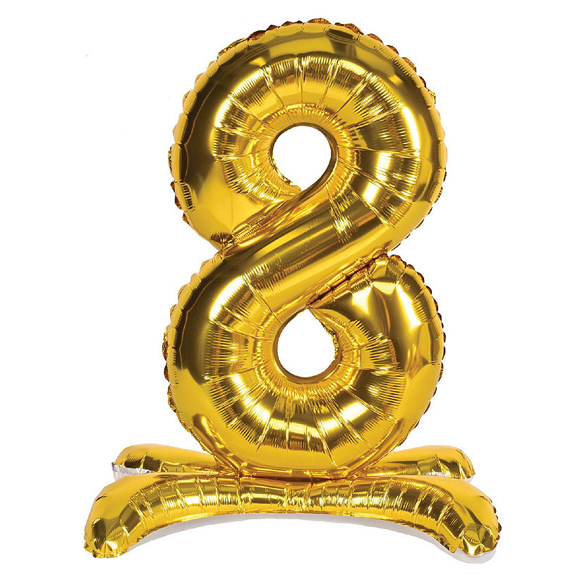 Beistle - Self-Standing Balloon Number "8" - 6 Pack Image