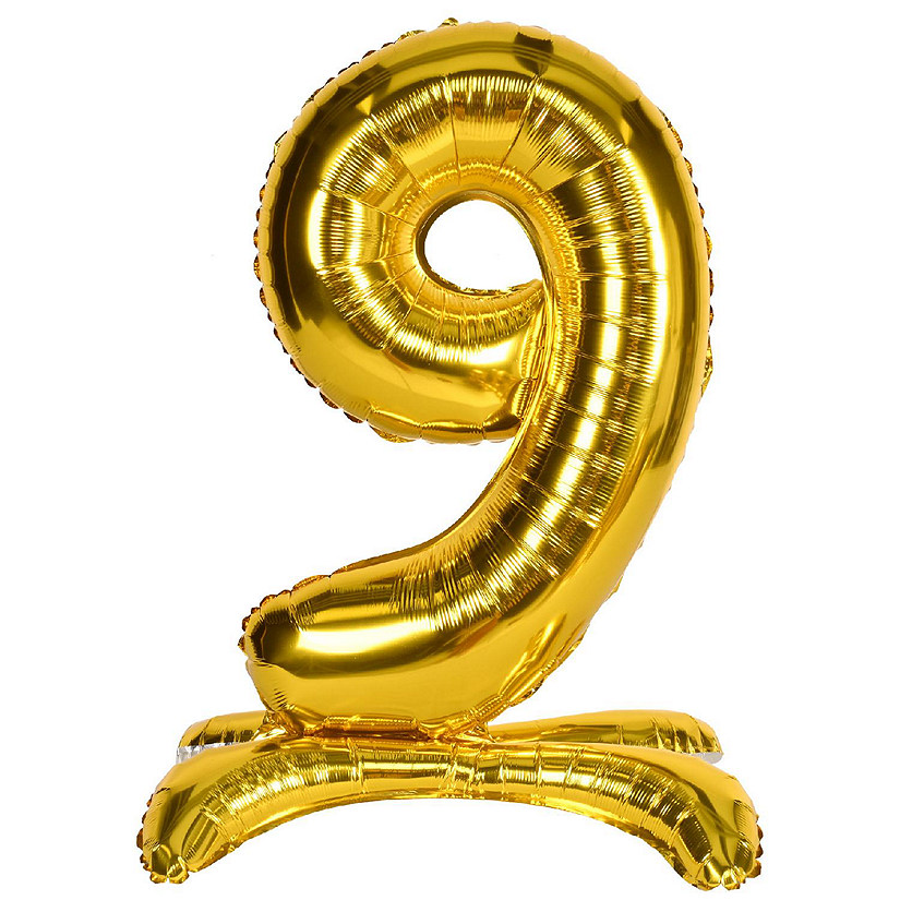 Beistle - Self-Standing Balloon Number "9" - 6 Pack Image