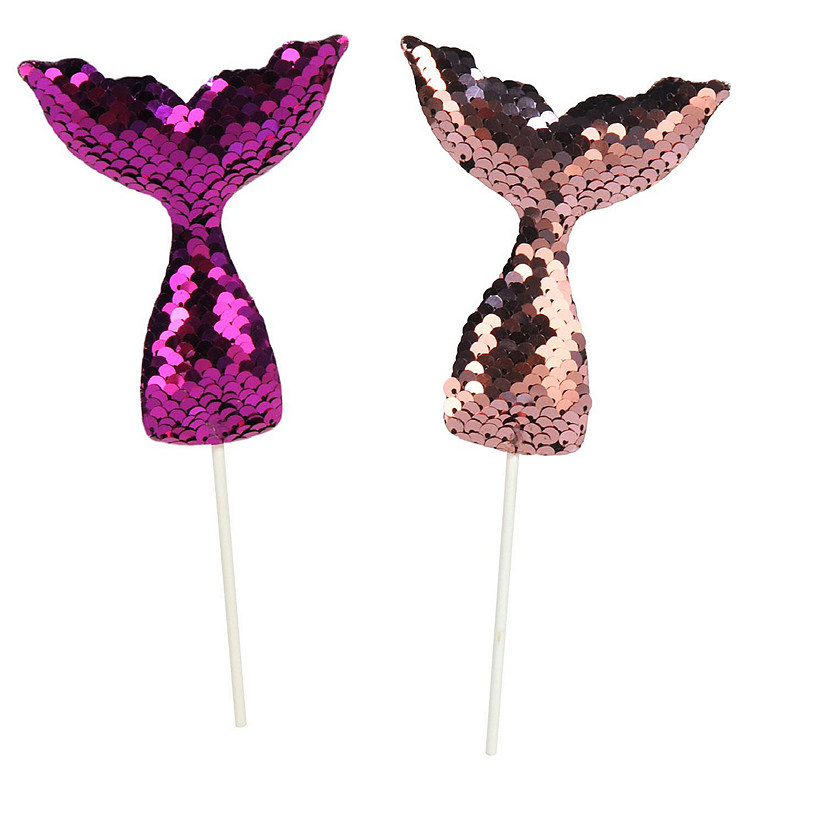 Beistle - Sequined Mermaid Tail Picks - 12 Pack Image