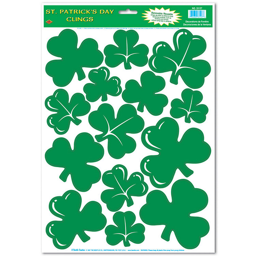 Beistle - Shamrock Clings - 12 Pack Image