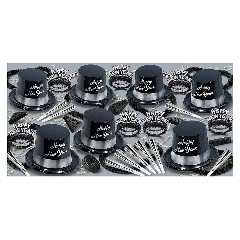 Beistle - Silver New Year's Eve Legacy Assorted for 50 - 1 Pack Image
