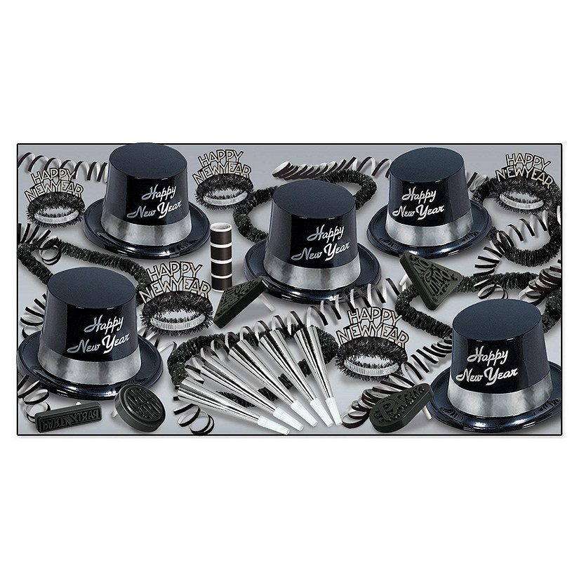 Beistle - Silver Plastic Topper - 24 Pack Image