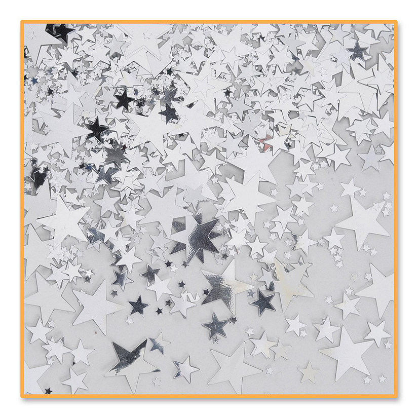 Beistle - Silver Stars Confetti - 6 Pack Image