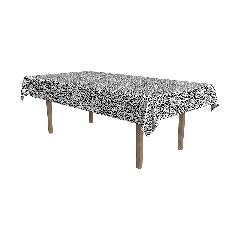 Beistle - Snow Leopard Print Tablecover - 12 Pack Image