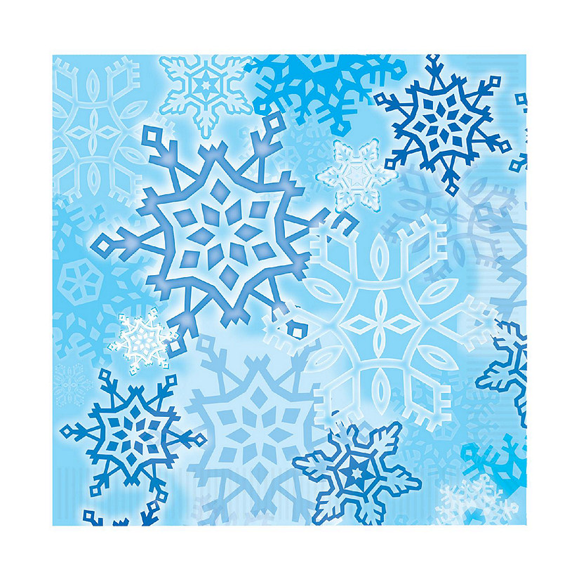 Beistle - Snowflake Luncheon Napkins - Blue - 12 Pack Image