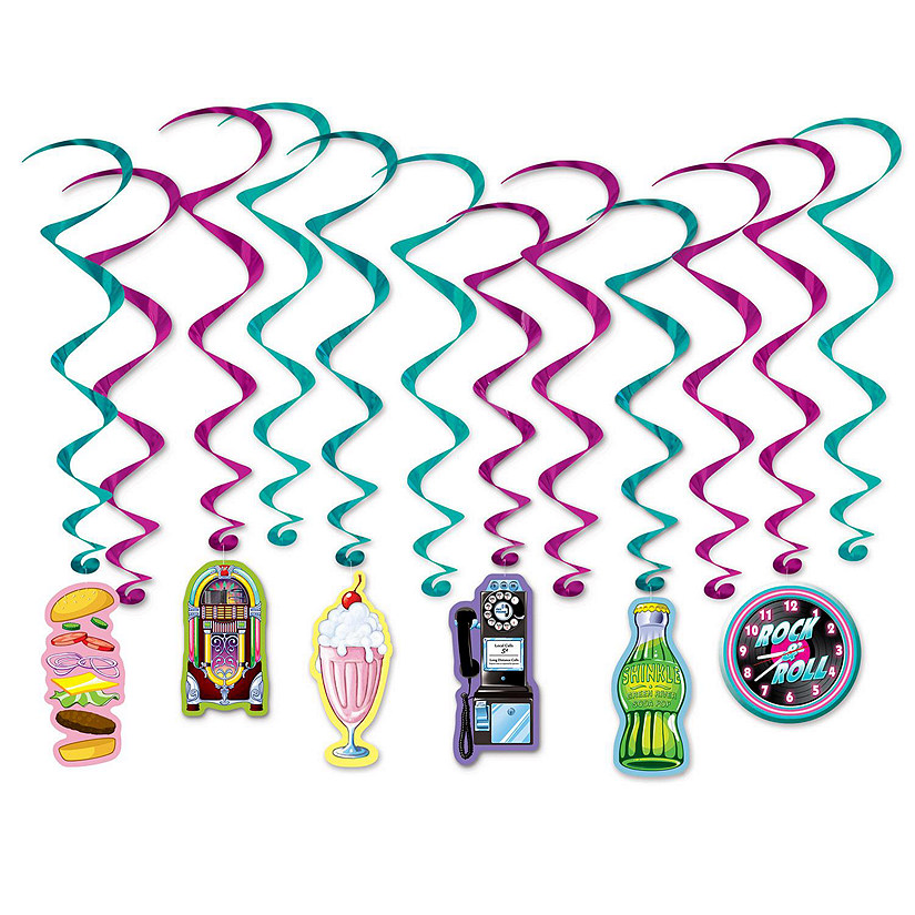 Beistle - Soda Shop Whirls - 6 Pack Image