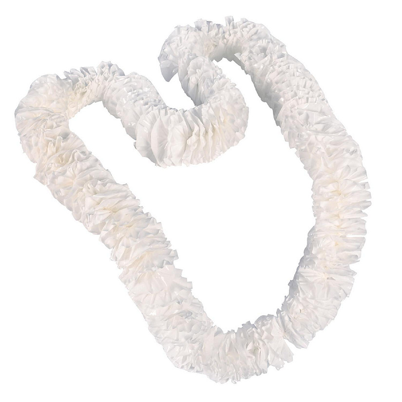 Beistle - Soft-Twist Poly Leis w/Labeled Carton - White - 1 Pack Image