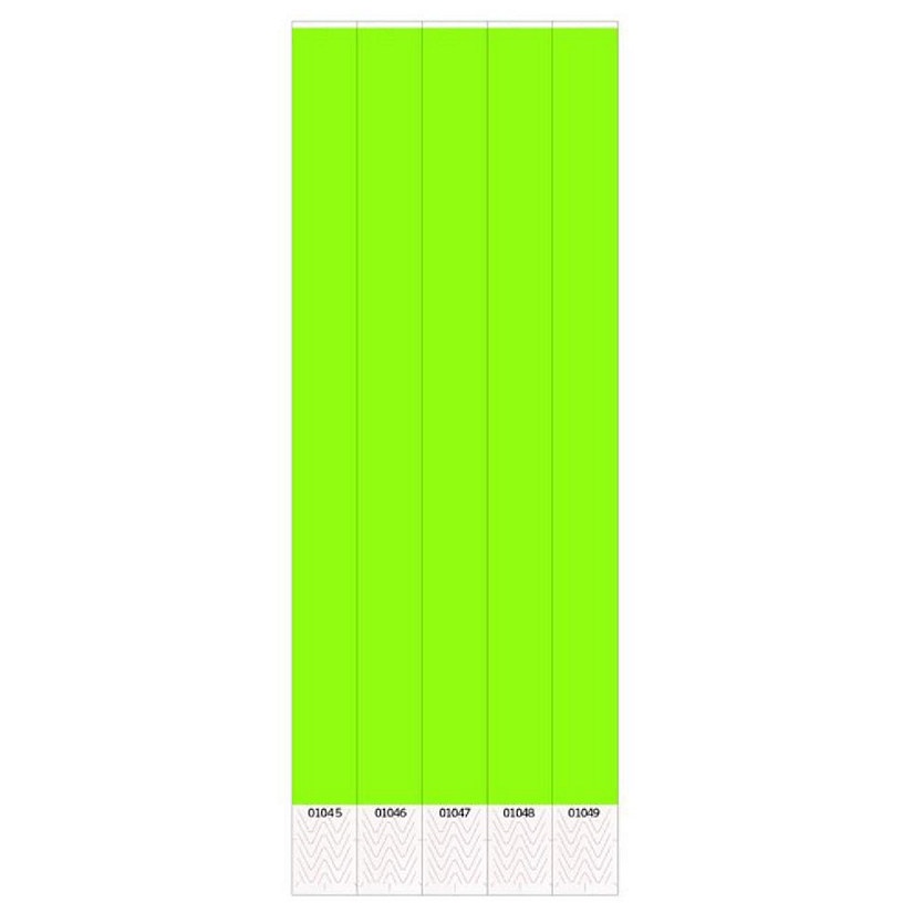 Beistle - Solid Color Wristbands - Green - 6 Pack Image