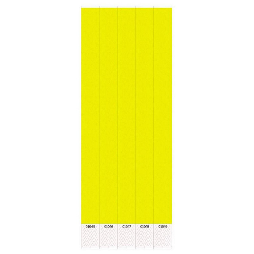Beistle - Solid Color Wristbands - Yellow - 6 Pack Image